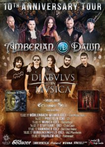 Amberian Dawn - Tour 2017 Flyer
