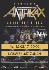 Anthrax Komplex 457 Zurich - 2016 (Flyer)