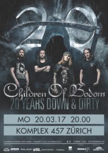 CHILDREN OF BODOM - Komplex 457 Zürich, 20.3.2017 (Flyer)