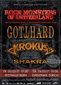 Gotthard/Krokus - Bern 2017 (Flyer)