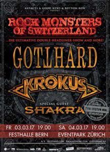 Gotthard/Krokus - Bern 2017 (Flyer)