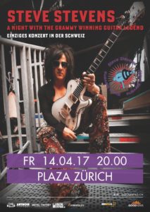 Steve Stevens - Plaza Zürich, 14.4.2017 (Flyer)