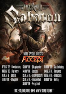 Sabaton Tour 2017 (Flyer)