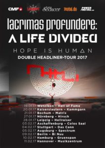 LACRIMAS PROFUNDERE, A LIFE DIVIDED - Hall of Fame 2017 (Flyer)