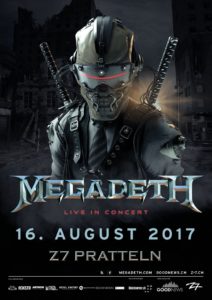 Megadeth - Z7 Pratteln 2017 (Flyer)