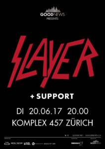 Slayer - Komplex 457 Zürich 2017 (Flyer)