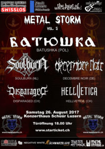 Metal Storm Vol. 5 - Schüür Luzern 2017 (Flyer)