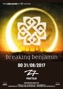 Breaking Benjamin - Z7 Pratteln 31.08.2017 (Flyer)