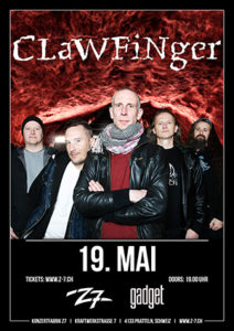 Clawfinger - Z7 Pratteln 2017 (Flyer)