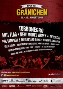 Open Air Gränichen 2017 (Flyer)