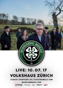 Flogging Molly - Volkshaus Zürich 2017 (Flyer)