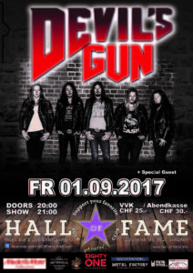 Devil's Gun - Halls of Fame 2017 (E-Flyer)