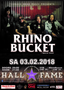Rhino Bucket - Hall of Fame 2018 (E-Flyer)