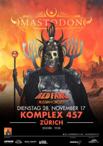 Mastodon - Komplex 457 Zürich, 28.11.2017 (Flyer)
