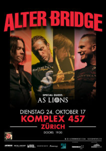 Alter Bridge - Komplex 457 Zürich 2017 (Poster)