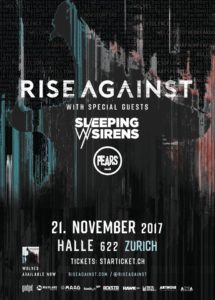 Rise Against - Halle 622 Zürich 2017 (Flyer)