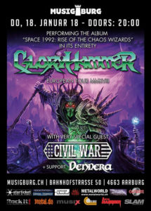 Gloryhammer - Musigburg Aarburg 2017 (Flyer)