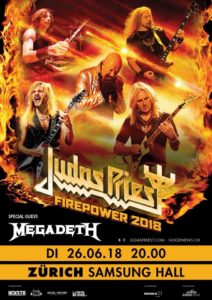 Judas Priest - Samsung Hall Zürich 2018 (Flyer)