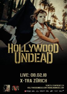 Hollywood Undead - X-Tra Zürich 2018 (Flyer)