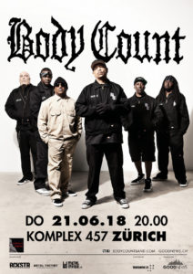 Body Count - Komplex 457 Zürich 2018 (Plakat)