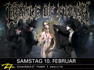 Cradle of Filth und Moonspell - Z7 Pratteln 2018