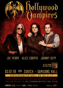 Hollywood Vampires - Samsung Hall 2018 (Flyer)