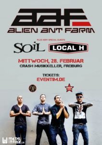 Alien Ant Farm - Crash Musikkeller Freiburg (D) 2018