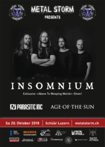 Insomnium - Schüür Luzern 2018