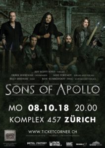 Sons of Apollo - Komplex 457 Zürich 2018