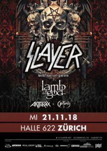 Slayer - Halle 622 Zürich 2018