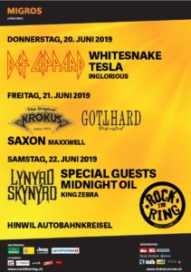 Rock The Ring 2019 - Hinwil (Plakat)