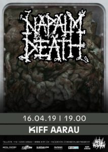 Napalm Death - KiFF Aarau 2019 (Flyer)
