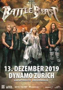 Battle Beast - Dynamo Zürich 2019 (Plakat)