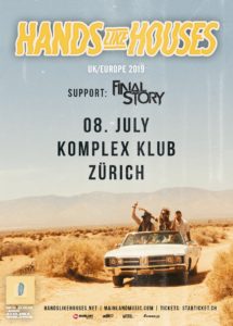 Hands Like Houses - Komplex Klub Zürich 2019 (Flyer)