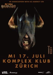 Alien Weaponry - Komplex Klub Zürich 2019 (Flyer)