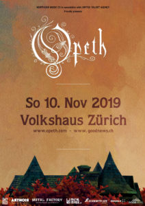 Opeth - Volkshaus Zürich 2019 (Plakat)