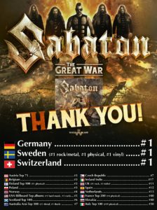 Sabaton - The Great War - Nr. 1