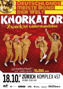 Knorkator - Komplex 457 Zürich 2019 (Flyer)