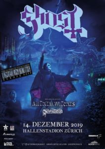 Ghost - Hallenstadion Zürich 2019 (Plakat)