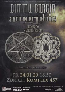 Dimmu Borgir und Amorphis - Komplex 457 Zürich 2020 (Plakat)