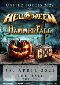 Helloween - HammerFall - The Hall 2022 (Plakat)