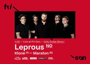 Leprous - Fri-Son Fribourg 2020 mit Support