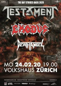 Testament - Volkshaus Zürich 2020 (Plakat)