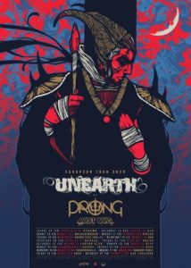 Unearth - KiFF Aarau 2020 (European Tour Flyer)