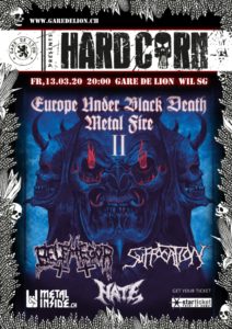 HardCorn - Suffocation - Gare de Lion 2020 (Plakat)