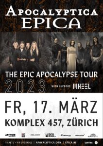 Apocalyptica - Epica - Komplex 457 Zürich 2023 (Plakat)