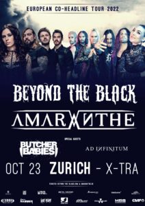 Beyond The Black - Amaranthe - X-Tra Zürich 2022 (Plakat)