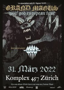 Grand Magus - Komplex 457 Zürich 2022 (Plakat)