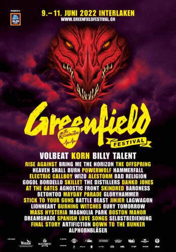 Greenfield Interlaken 2022 - Dragon Plakat