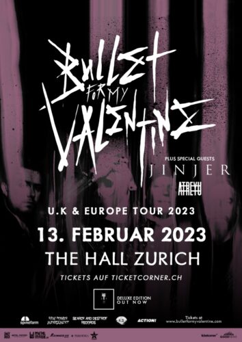 Bullet For My Valentine - The Hall 2023 (Flyer neu)
